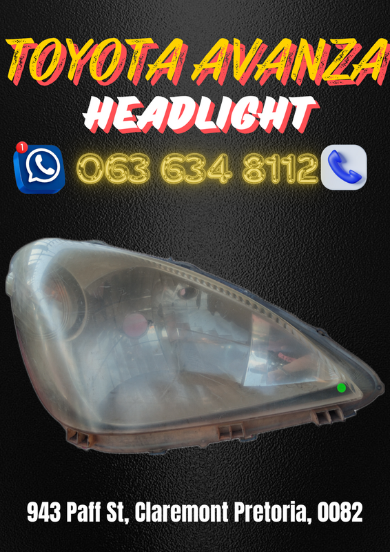 Toyota Avanza headlight Call or WhatsApp me 063 149 6230