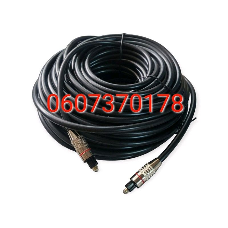 Optical Audio Cable 20 Metres Long - Premium Digital Optical Cable 20M (Premium) (Brand New)