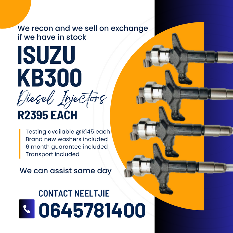 Isuzu KB300 Diesel Injectors for sale