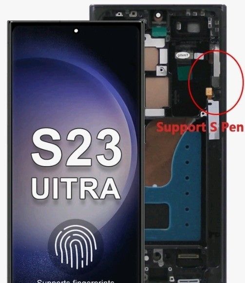 Samsung galaxy s23 ultra sm-s918f replacement lcd with frame