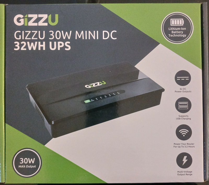 GIZZU 30W 32Wh 8800mAh Mini DC UPS Lithium