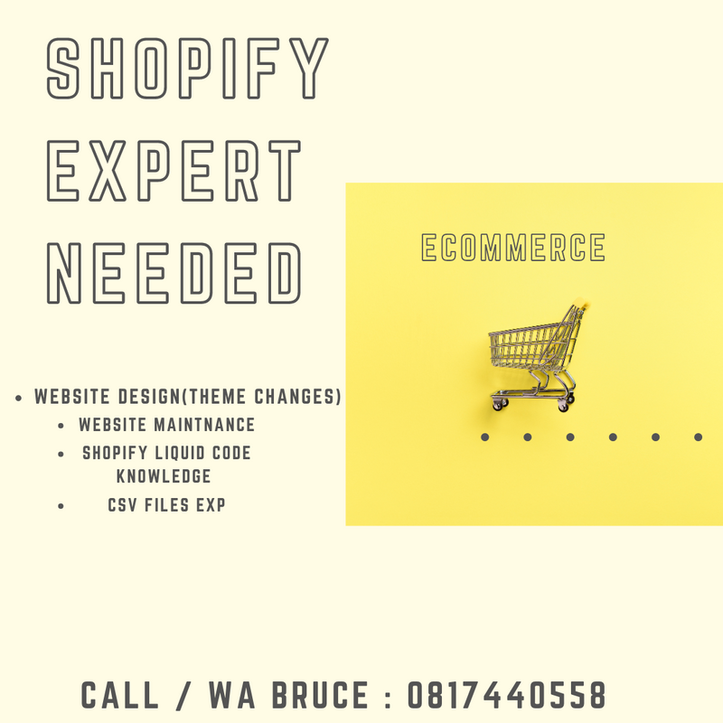 Shopify Expert Needed For Ecommerce Retail Company
