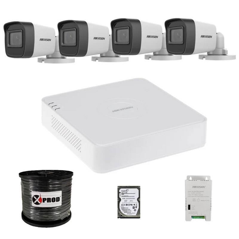 Hikvision 4 Channel 1080p Complete Kit - New Model - For R 3499 &#61; Installation Optional