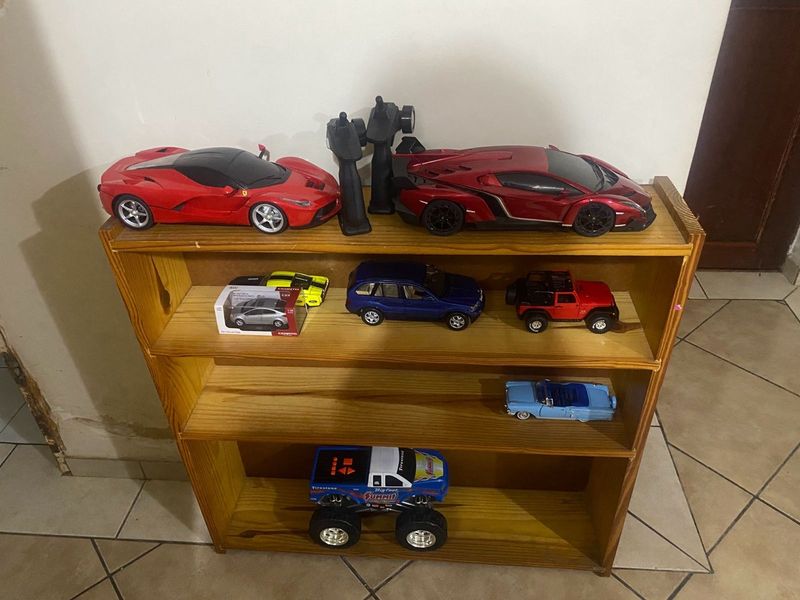 Various cars and toys