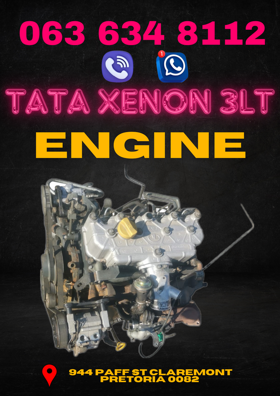 Tata xenon 3lt engine R20 000 Call or WhatsApp me for more info 0636348112