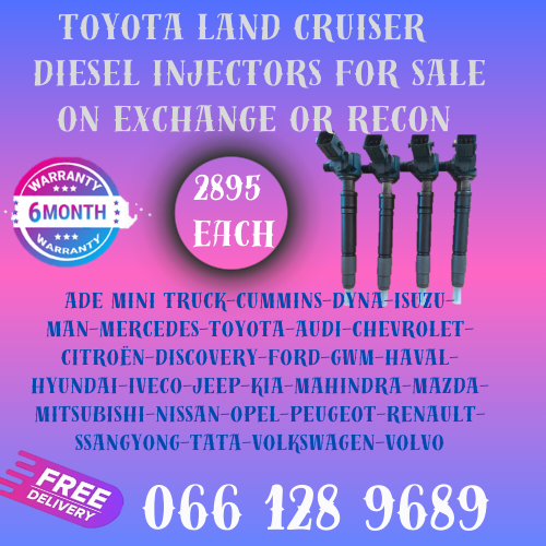 TOYOTA LAND CRUISER DIESEL INJECTORS FOR SALE ON EXCHANGE WITH FREE COPPER WASHERS
