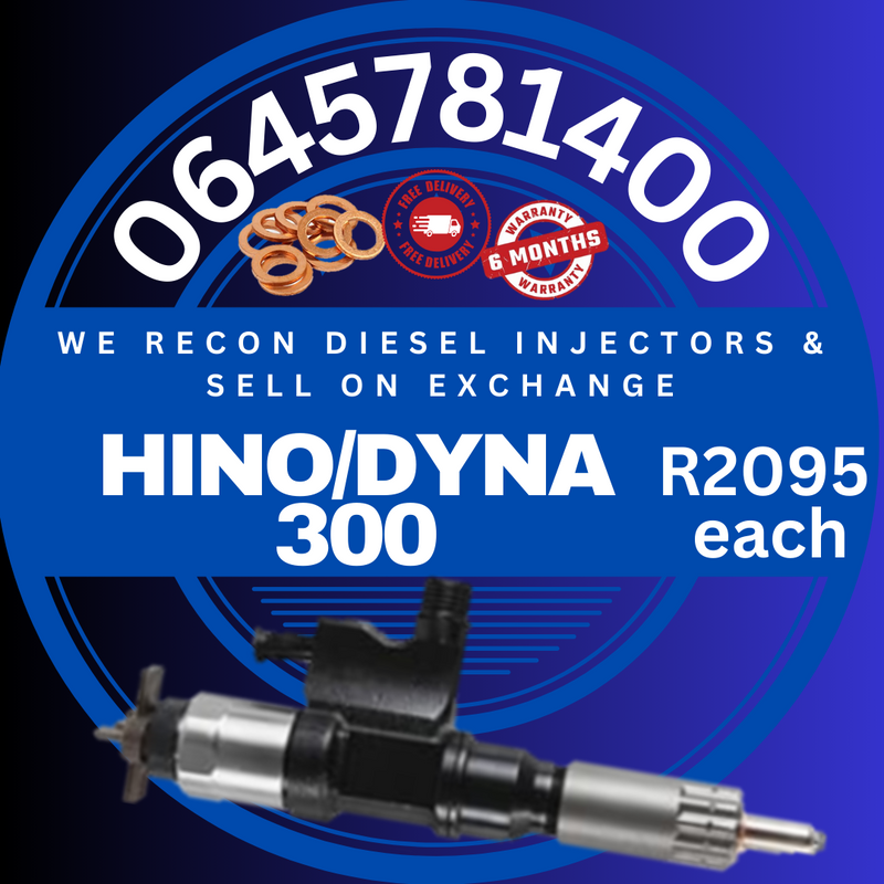 Hino/Dyna 300 Diesel Injectors for sale