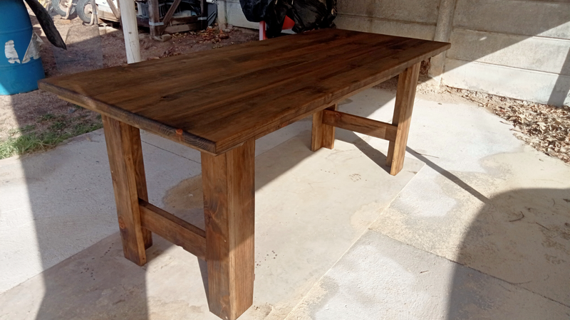 Solid pine table - new
