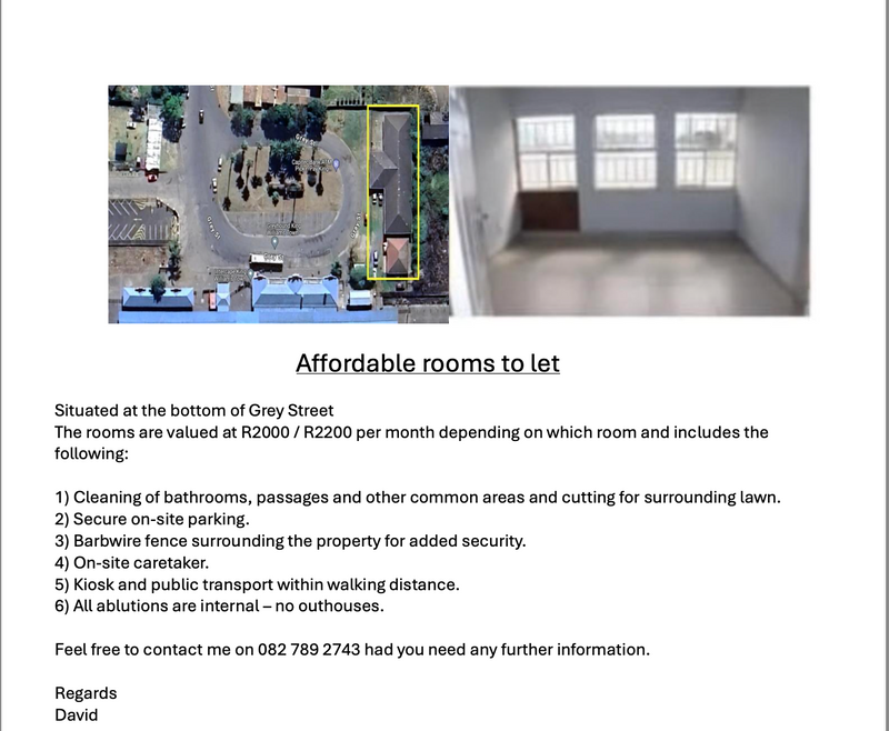 Rooms to let