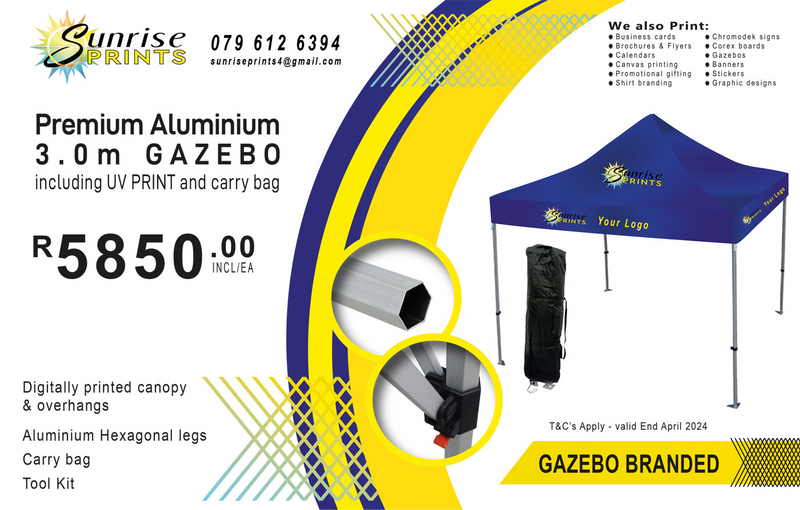 Premium Aluminium 3.0m Gazebo