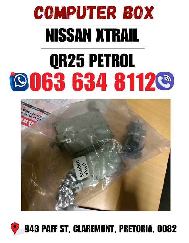 Nissan xtrail QR25 petrol computer box Call or WhatsApp me 0636348112