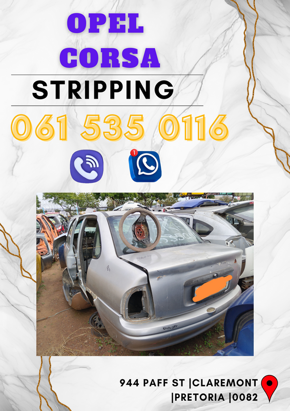 Opel corsa stripping for spares Call or WhatsApp me for prices 063 149 6230