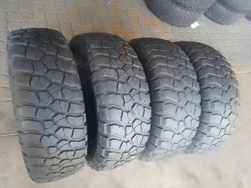 265/70R17 BF Goodrich Mud terrain set available we will fit and balance for you
