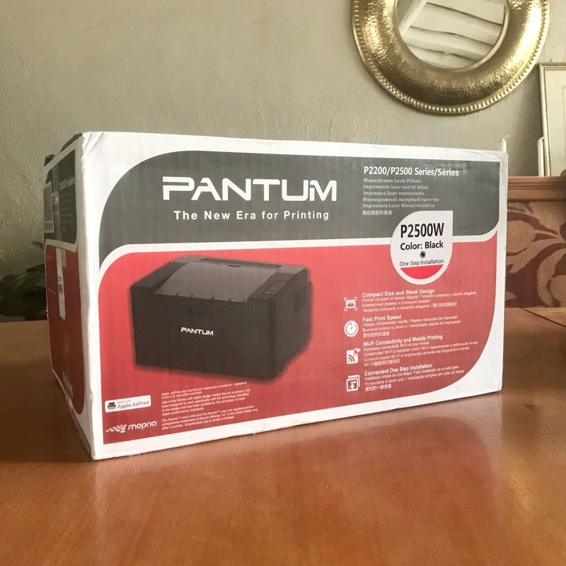 Brand new Pantum P2500W A4 Mono Laser Wi-Fi Printer - Black