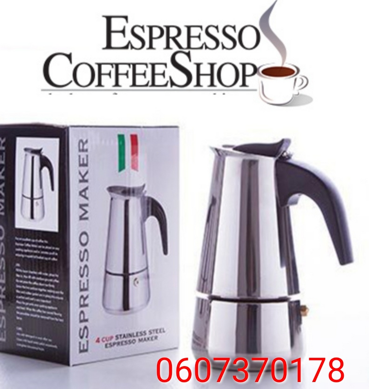 Espresso Maker Stove Top Moka Pot - 4 Cup Size (Brand New)
