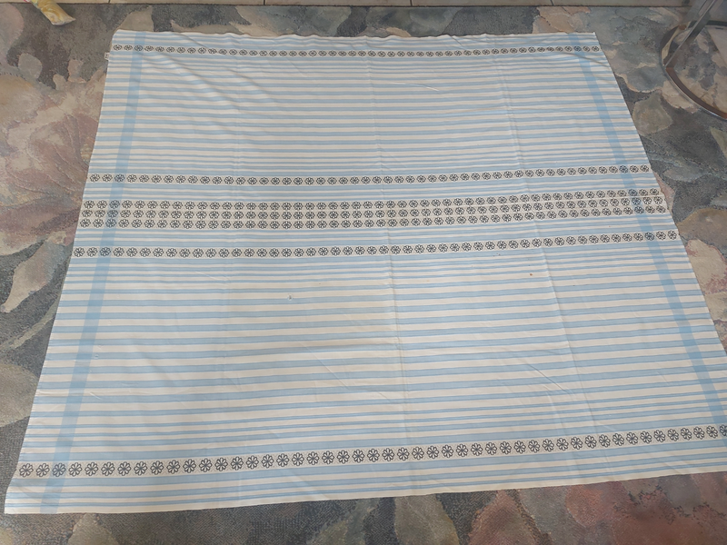 Vintage Striped Table Cloth