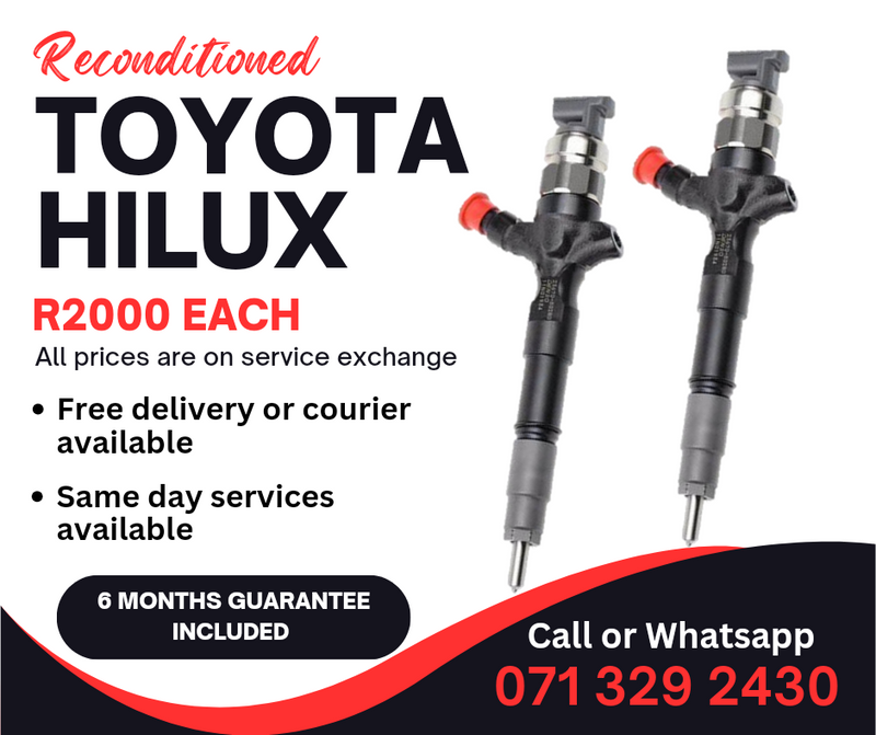 TOYOTA HILUX INJECTORS FOR SALE WITH WARRANTY