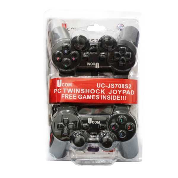 2 Players Joystick/Gamepad With USB Cable for pcJoystick UCOM,UC-JS708S2 PC Game Controller ●Interac
