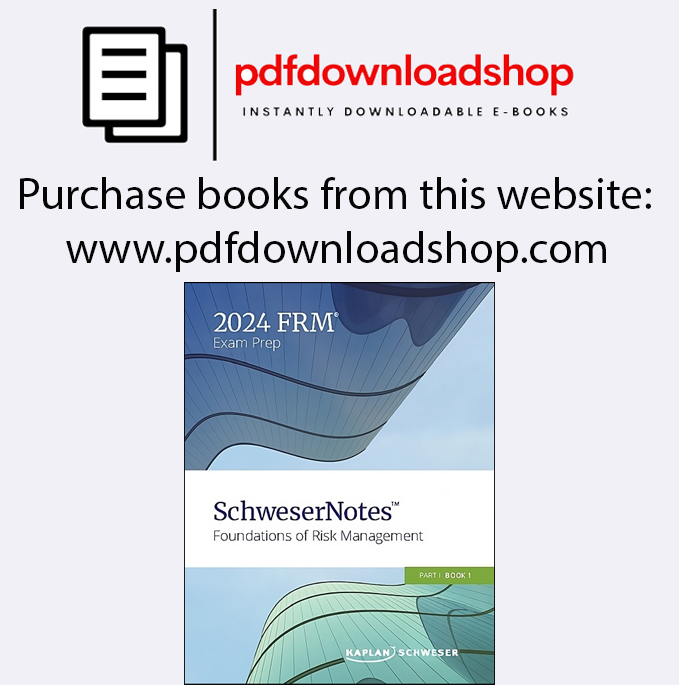 2024 FRM Schweser Notes Part 1 Complete Set