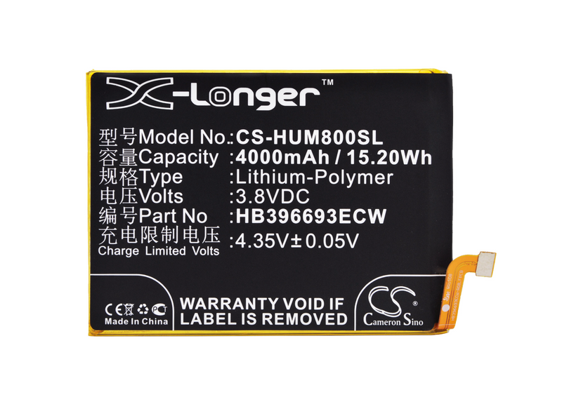 Mobile, SmartPhone Battery CS-HUM800SL for HUAWEI Ascend Mate 8 etc.