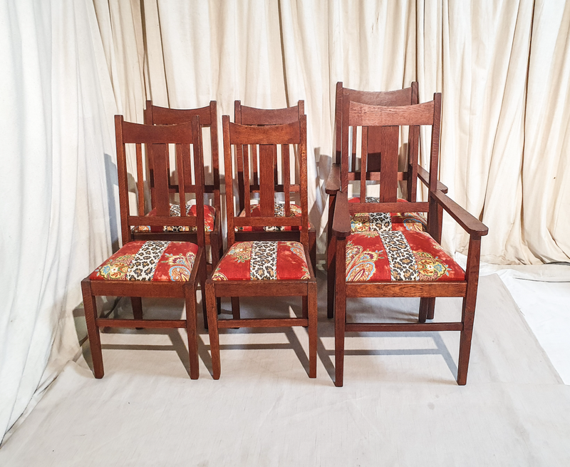 6x Oak Dining Room Chairs