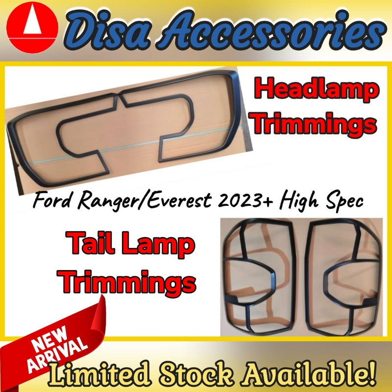 Ford Ranger 2023&#43; Headlamp and Tail Lamp Trimmings
