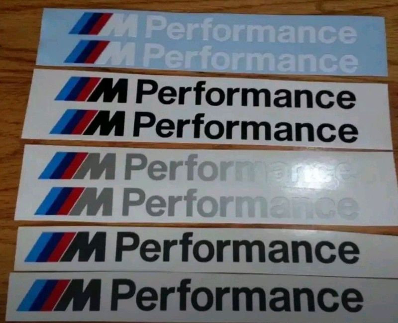 BMW M Performance side skirt decals stickers vinyl cut graphics