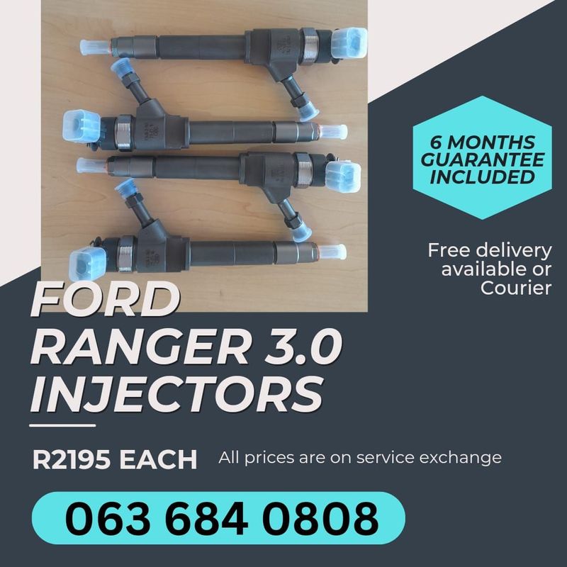 FORD RANGER 3.0 DIESEL INJECTORS FOR SALE WITH WARRANTY