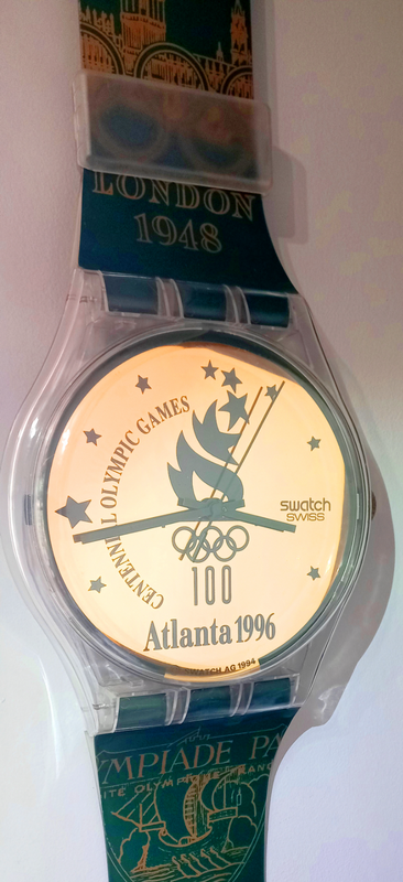RARE! OLYMPIC MAXI SWATCH - Atlanta Olympics 1996 MGZ 136 Watch Wall Clock