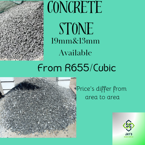 Concrete Stone available we have all types of building materials needs we Deliver