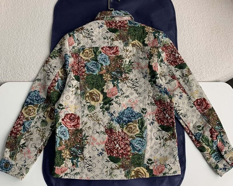 Louis Vuitton Floral Denim Jacket