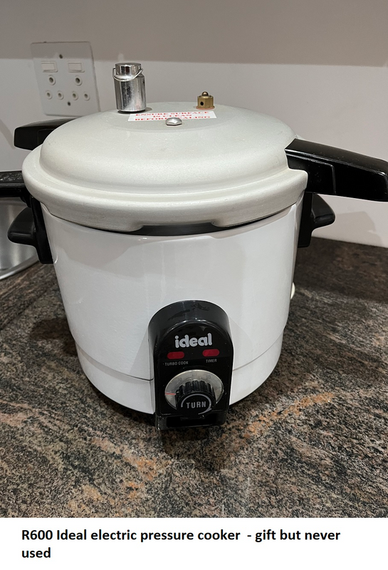 Ideal electric pressure cooker - gift but never used