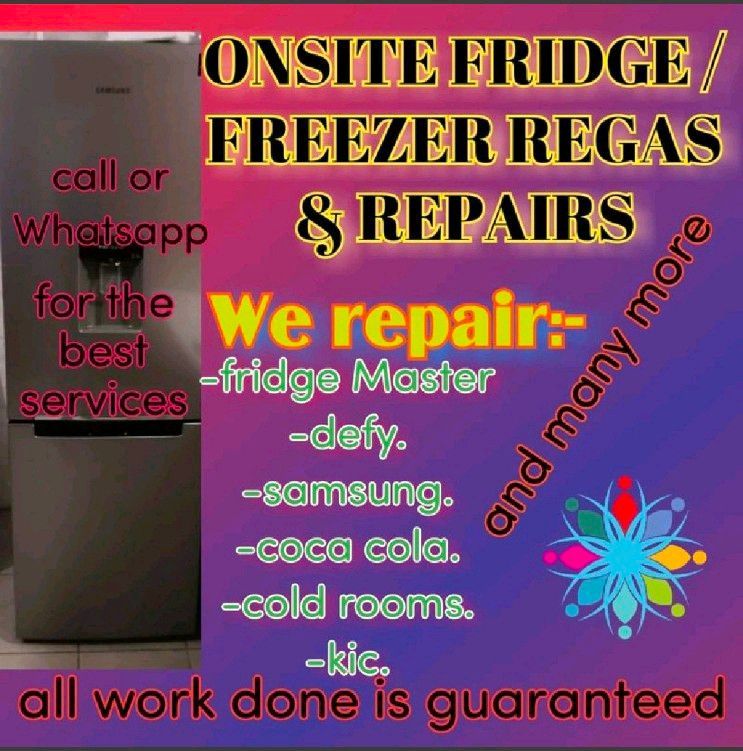 Fridge regas and repair onsite