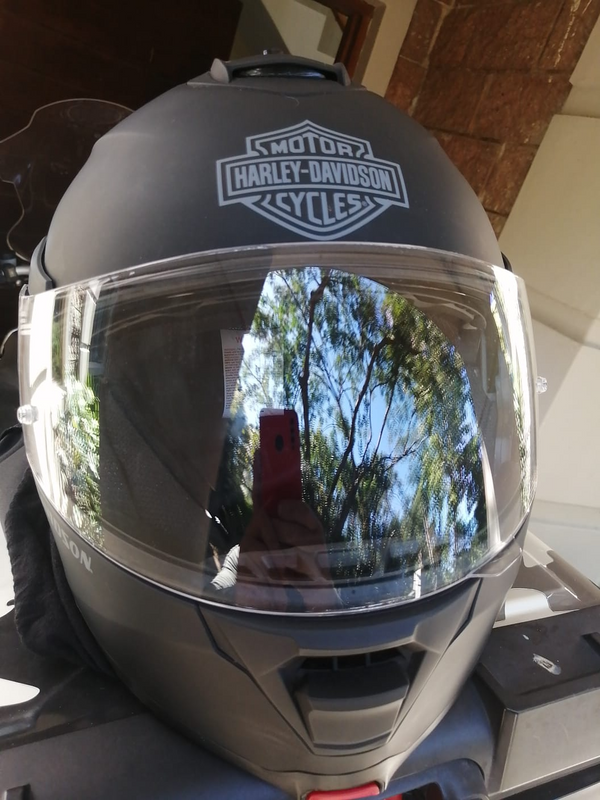 Harley Davidson Motorbike Helmet and Rain Gear