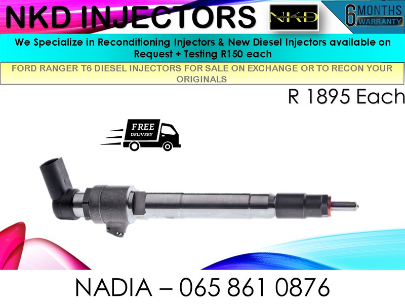 FORD RANGER T6 DIESEL INJECTORS FOR SALE OR TO RECON WITH WARRANTY