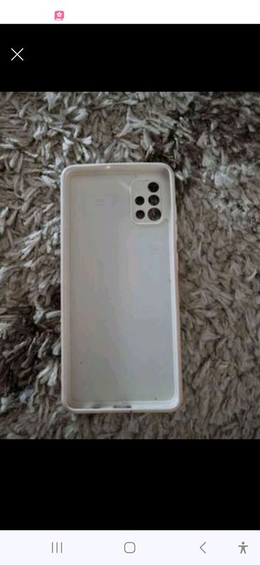 Samsung galaxy A51 white silicone cover