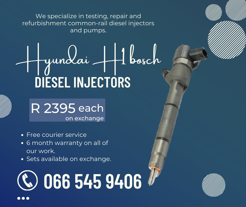 Hyundai H1 bosch diesel injectors for sale on exchange