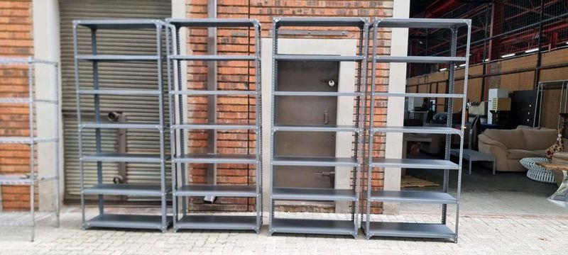 Steel shelving. Heavy duty. Brand new condition.