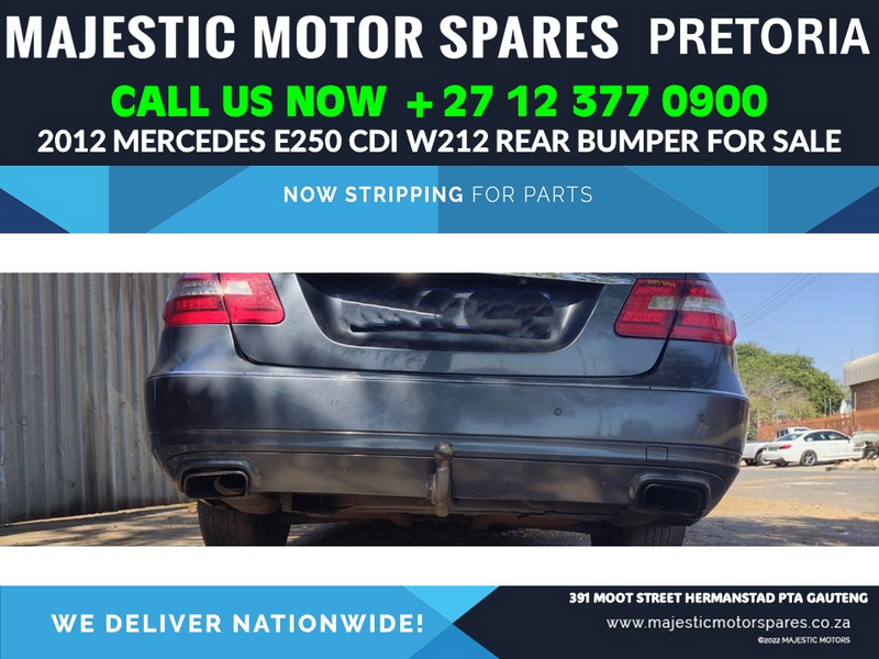 Mercedes E250 cdi W212 rear bumper for sale used