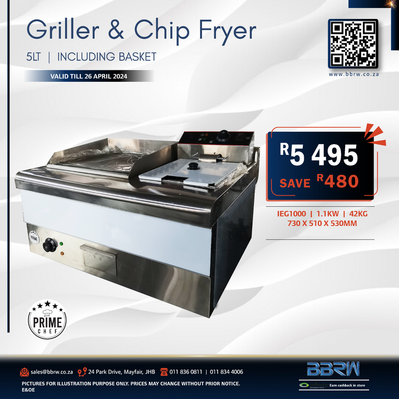 Electric Griller &amp; Fryer Combo