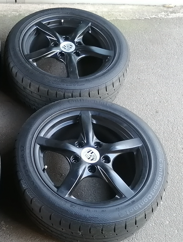 Porsche 987 Cayman 17 inch wheels with tyres for sale