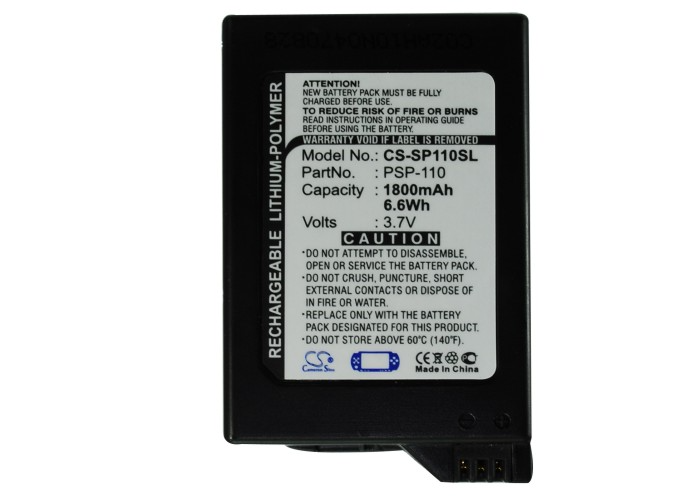 Game, PSP, NDS Battery CS-SP110SL for SONY PSP-1000 etc.