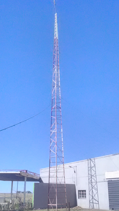 Steel pyramid tower