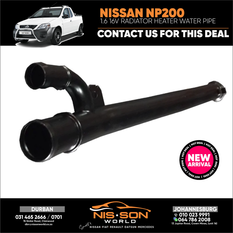 NISSAN NP200 1.6 16V RADIATOR HEATER WATER PIPE