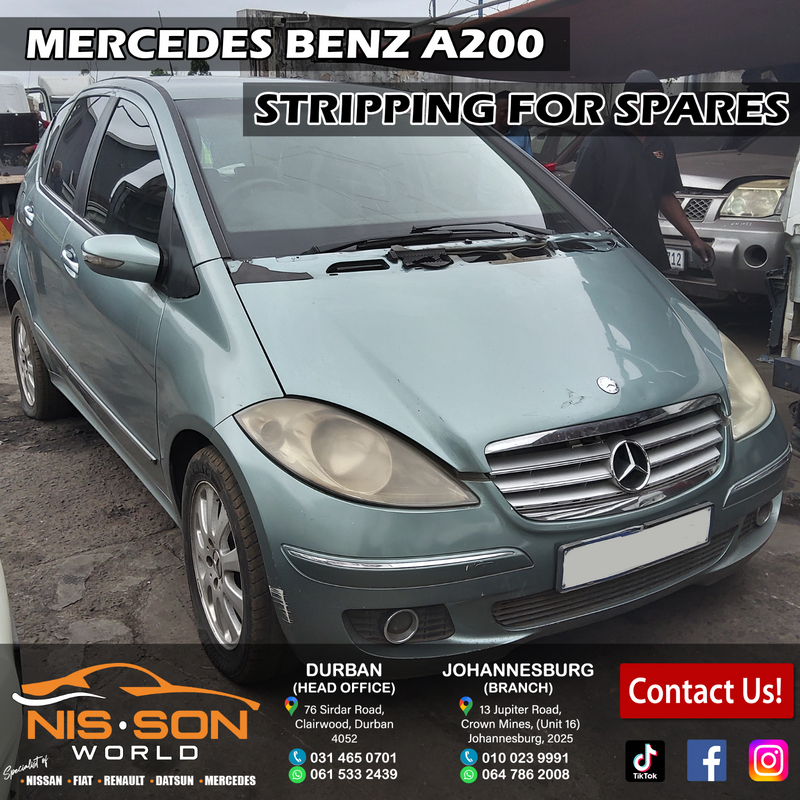 MERCEDES BENZ A200 STRIPPING FOR SPARES