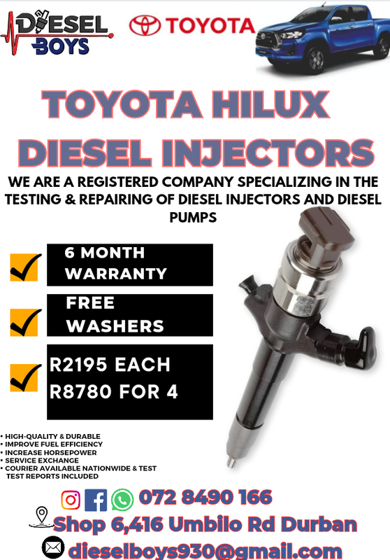 Toyota Hilux Diesel injectors