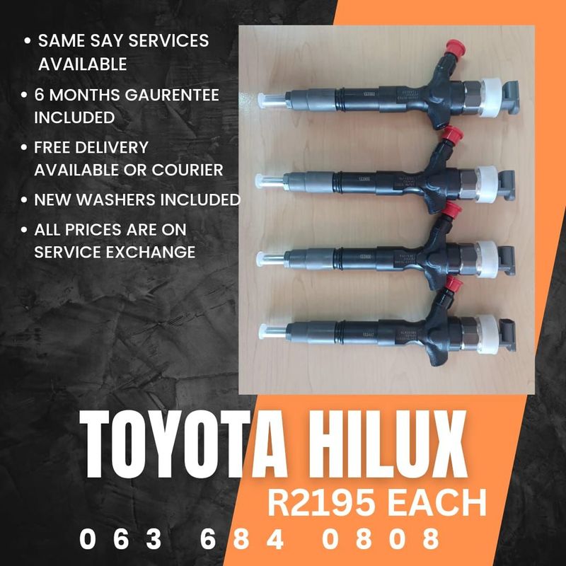 /TOYOTA HILUX DIESEL INJECTORS FOR SALE WITH WARRANTY