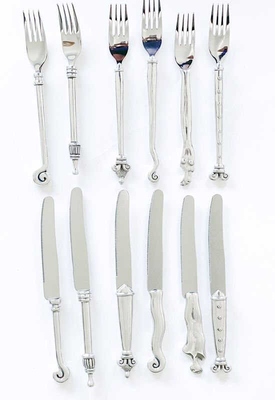 Original and rare Carrol Boyes 30-piece cutlery set