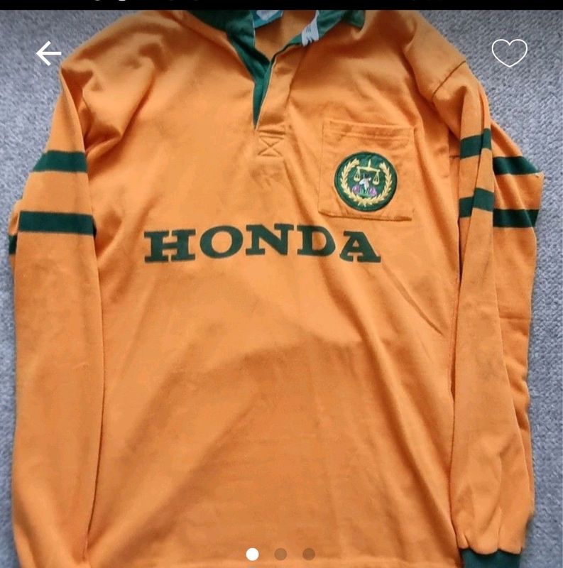 Large maxmore honda long sleeve 90s referee rugby jersey