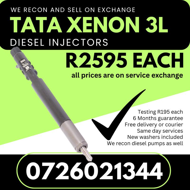 Tata Xenon 3L diesel injectors for sale